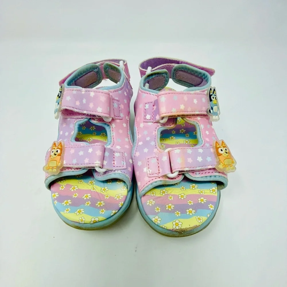 Girls’ Pink Bluey & Bingo Sandals Size 12